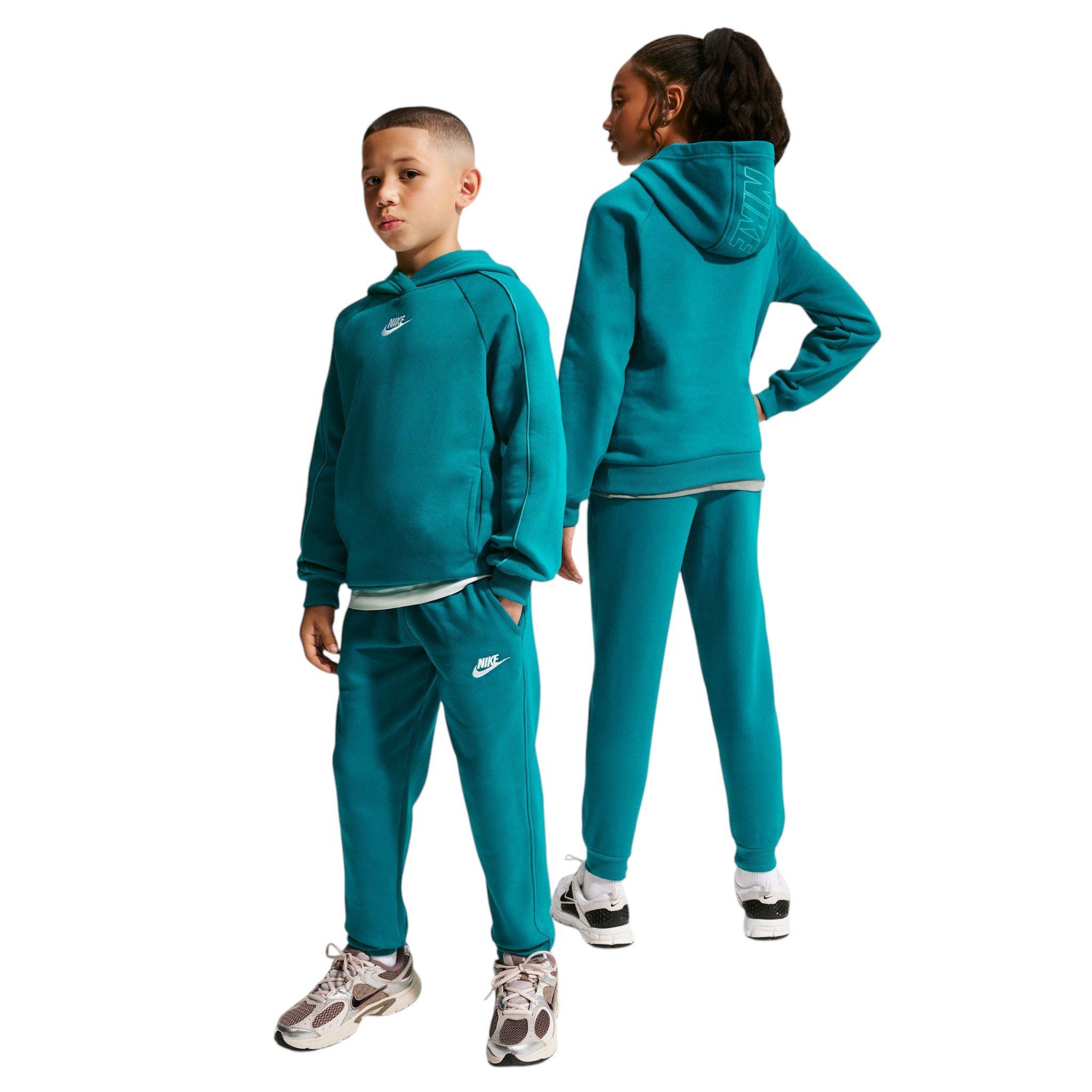 Nike Big Kids' Sportswear Club Fleece Hooded Tracksuit - Spruce - SPRUCE